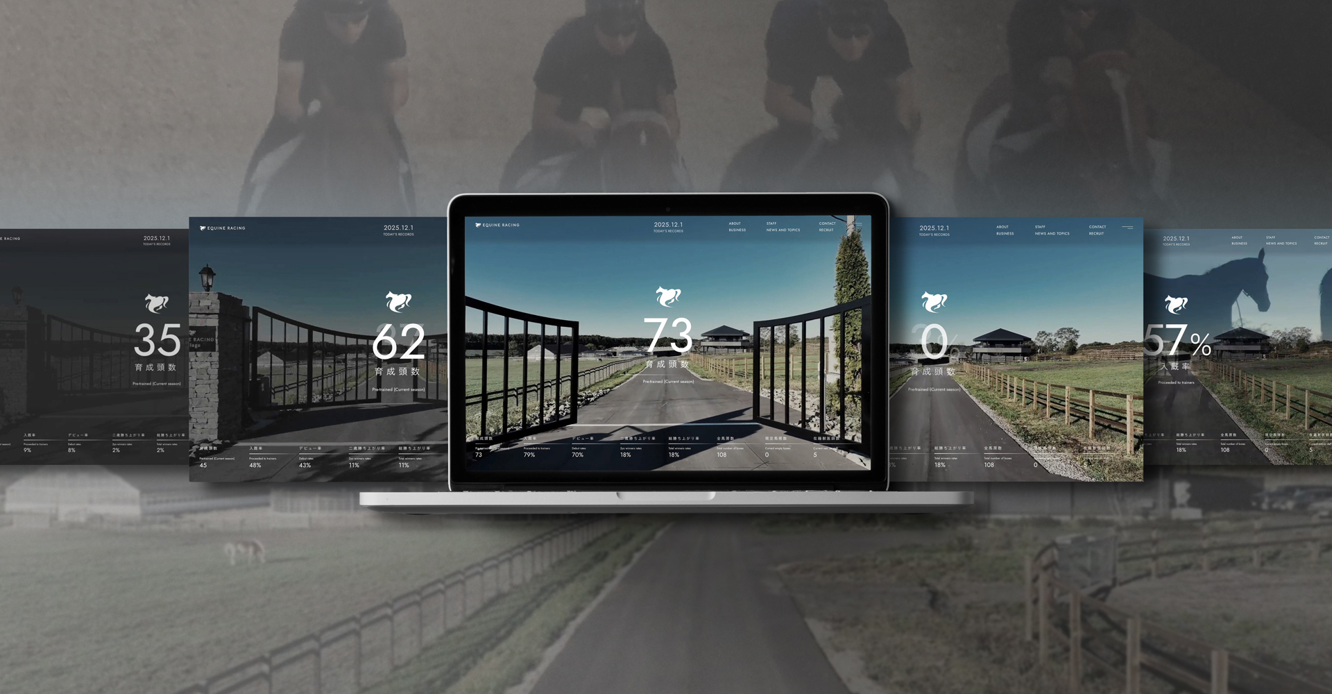 進化を体現する。
圧倒的な実績を誇る競走馬育成牧場エクワインレーシングのブランド戦略